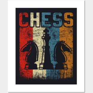 Retro Chess Player Posters and Art